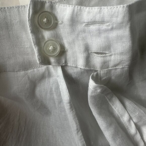 NWT - Voloshin X The Mom Edit Linen White Gigi Wrap Ruffle Skirt - Size M - Picture 8 of 13